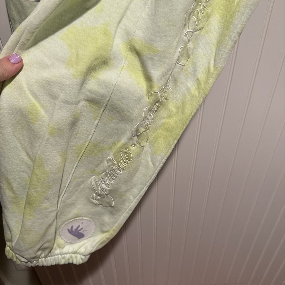 Nike Yellow Green Tie Dye Floral Loose Fit Sweatpants Size XXL - Picture 3 of 7